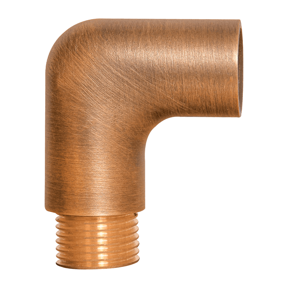 BRL2 - Brass 90° Coupling Accessory for Post/Path Light Fixtures - Kings Outdoor Lighting