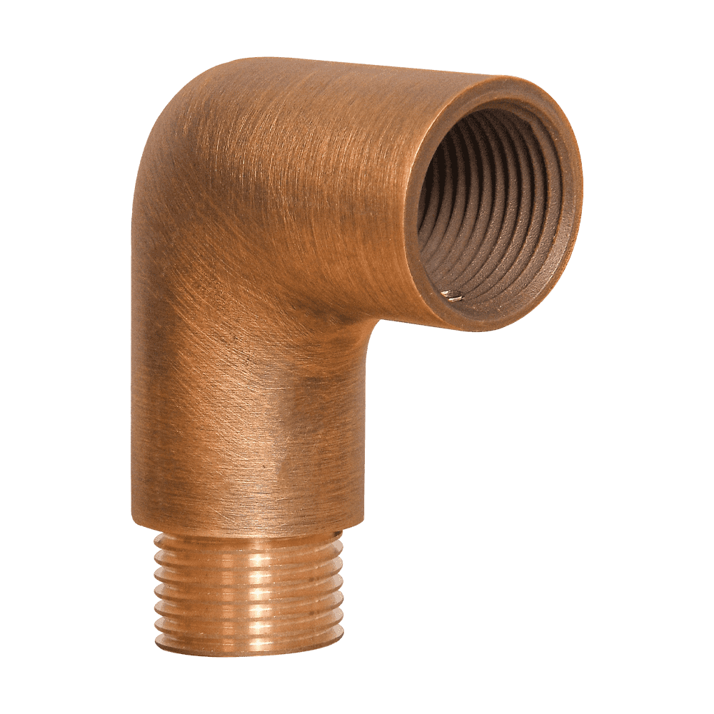 BRL2 - Brass 90° Coupling Accessory for Post/Path Light Fixtures - Kings Outdoor Lighting