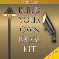Build Your Own Brass Landscape Lighting Kit.