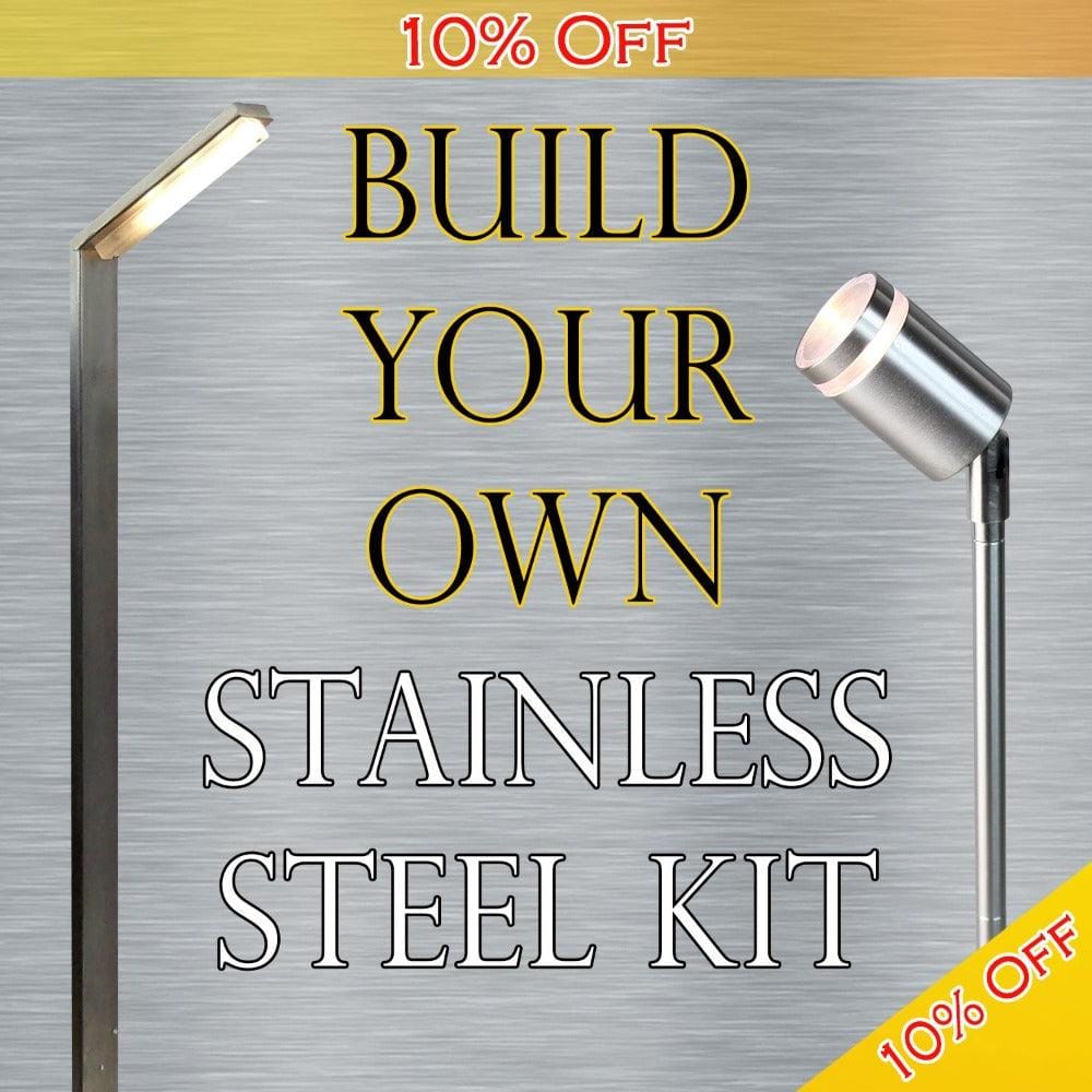 Build Your Own Stainless Steel Landscape Lighting Kit.