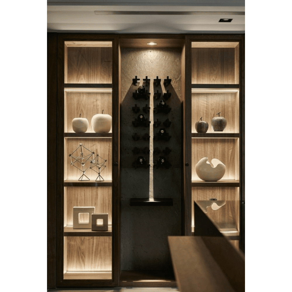 CB05 Round LED Dimmable Cast Aluminum Recessed Cabinet Light Down Lighting Fixture Black 5000K Cool White