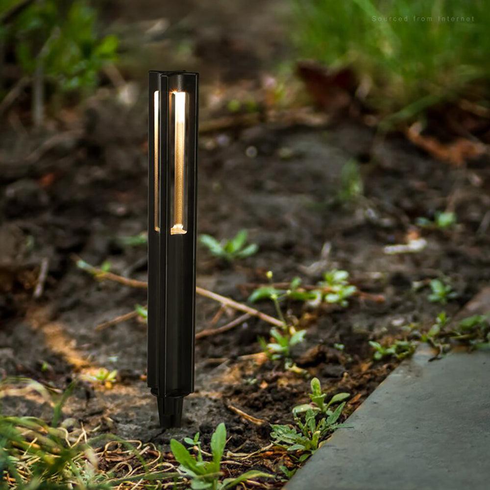 CD53 Low Voltage LED Rectangular Bollard Light Outdoor Path Lighting.