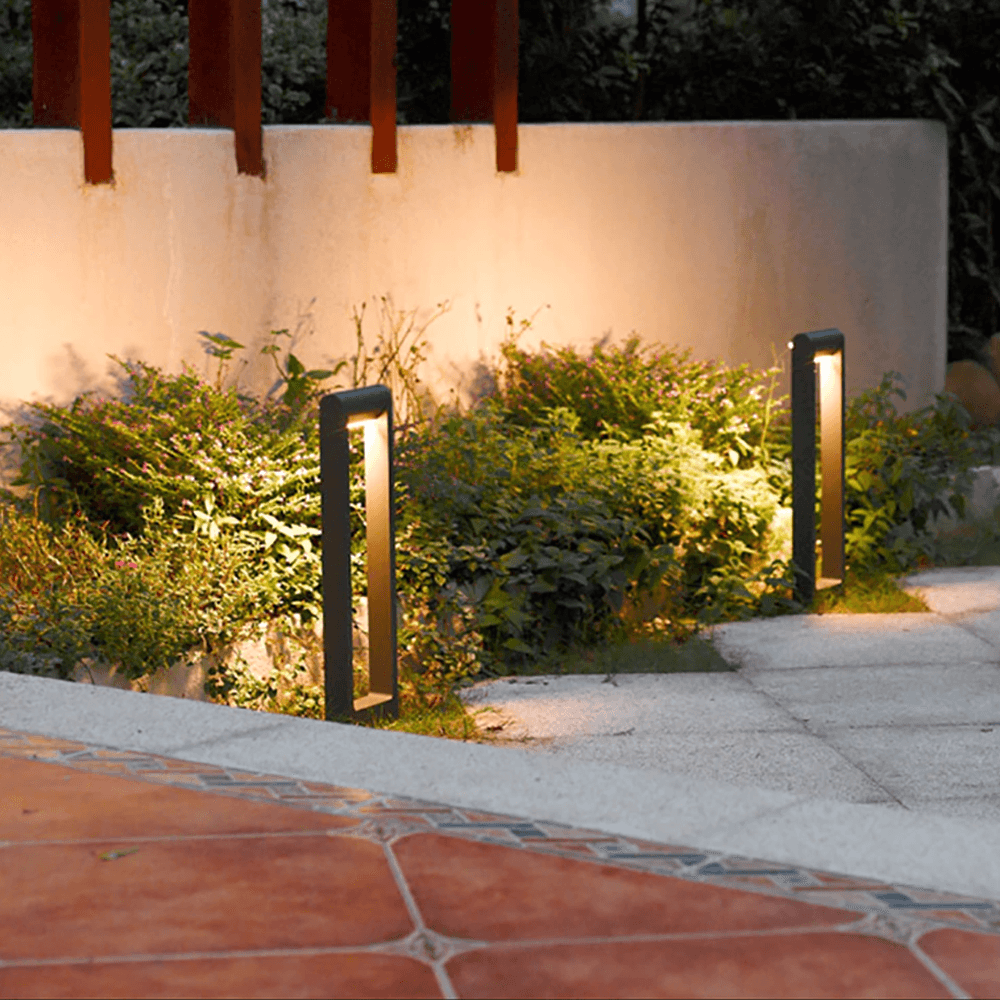 CD56 8W Low Voltage LED Rectangular Adjustable Bollard Landscape Pathway Lighting.