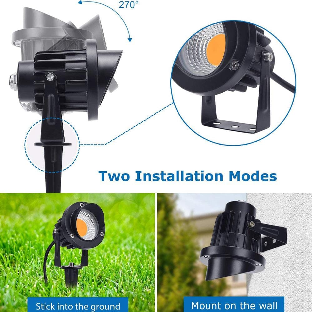 CD75 7W Low Voltage LED Directional Ground Landscape Spotlight Narrow Beam.