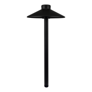 CDPA50 3W 12V Smooth Hat 3000K Warm White Integrated LED 12V Low Voltage Aluminum Path Light - Black
