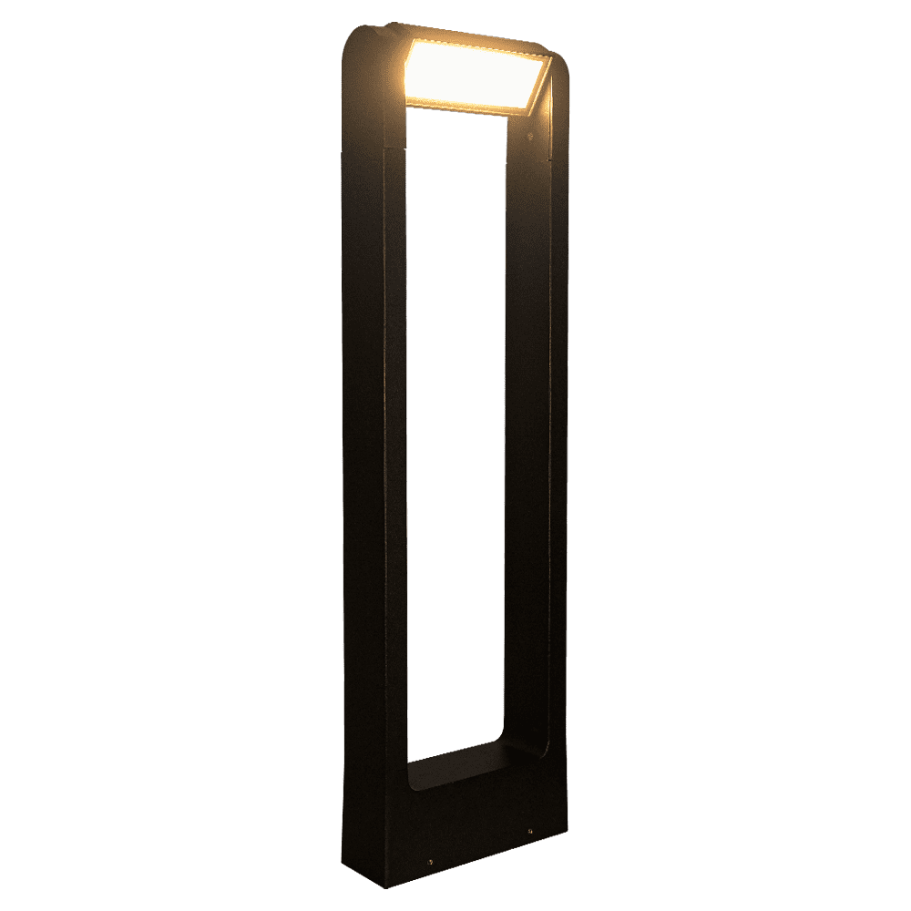 CDPA56 8W Low Voltage LED Rectangular Adjustable Bollard Landscape Pathway Lighting - Kings Outdoor Lighting