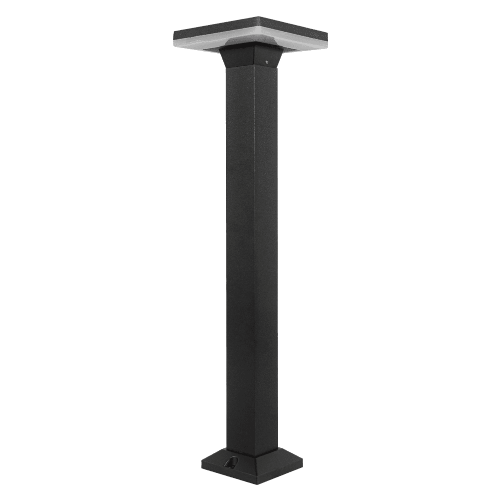 CDPA63 12W Bollard Pathway Lighting LED Square Top Modern Low Voltage - Kings Outdoor Lighting