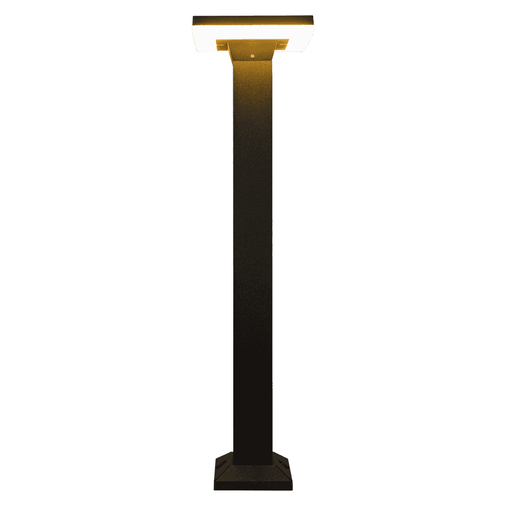 CDPA63 12W Bollard Pathway Lighting LED Square Top Modern Low Voltage - Kings Outdoor Lighting