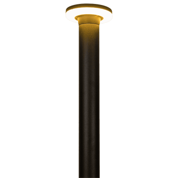 CDPA64 12W Bollard Pathway Lighting LED Circle Top Modern Low Voltage - Kings Outdoor Lighting