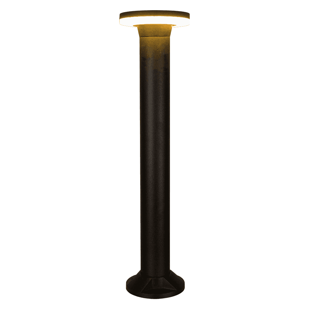 CDPA64 12W Bollard Pathway Lighting LED Circle Top Modern Low Voltage - Kings Outdoor Lighting