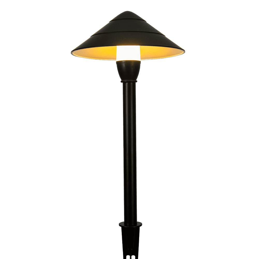 CDPA65 3W 12V Mushroom LED Path Light Beaded Swivel Hat Landscape Fixture - Kings Outdoor Lighting