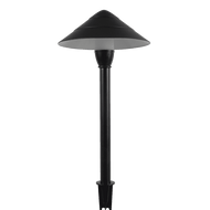CDPA65 3W 12V Sombrero giratorio con cuentas LED Luz de camino de bajo voltaje - Negro