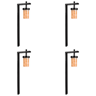 CDPS70 4x/8x/12x Package 3W 3000K Warm White Integrated LED Stainless Steel and Marble Path Light 12V Low Voltage Outdoor Landscape Lighting - 4 Pack