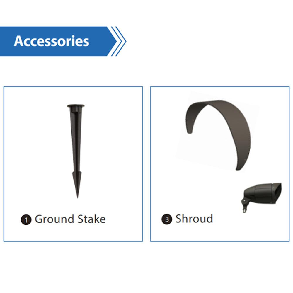 CDR12 12W Smart WIFI RGBW Narrow Beam Directional Landscape Garden Spotlight.