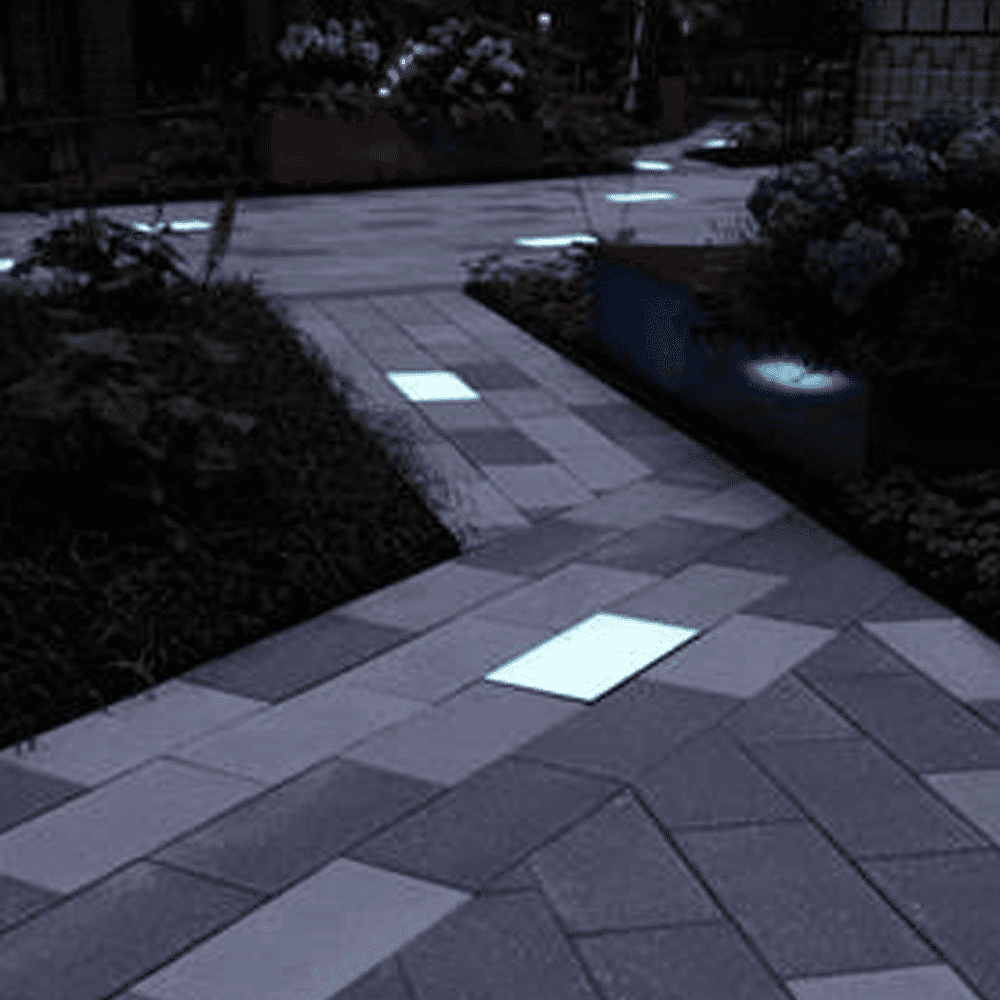 CRG31 Low Voltage In Ground RGBW or WW LED Brick Paver Light Rectangle IP67 Waterproof.