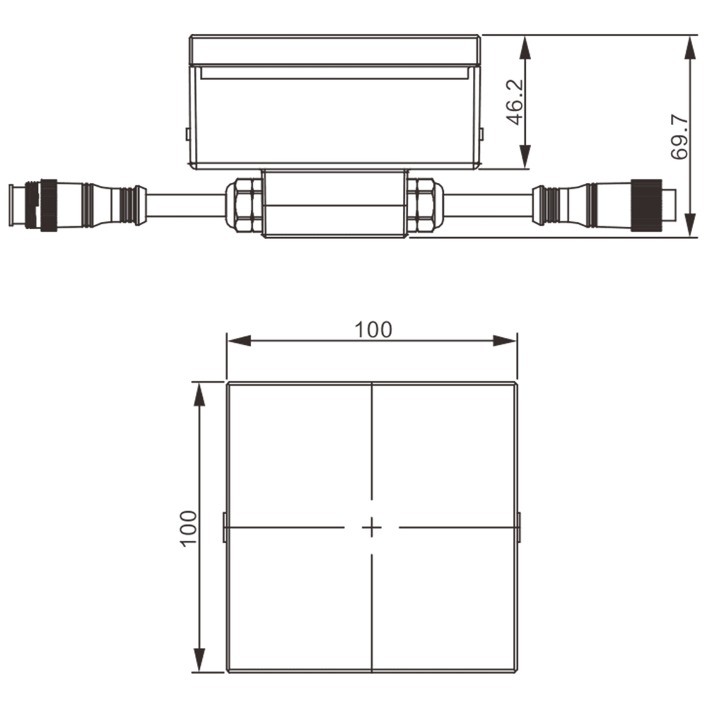 CRG30 Low Voltage In Ground RGBW or WW LED Brick Paver Light Square IP67 Waterproof.