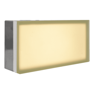 Outdoor low voltage white rectangle surface brick step wall LED light kit