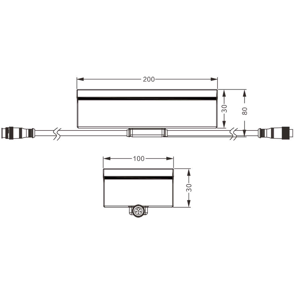 CRG31 Low Voltage In Ground RGBW or WW LED Brick Paver Light Rectangle IP67 Waterproof.