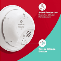 First Alert BRK AC Hardwired Combination Smoke and Carbon Monoxide Detector.