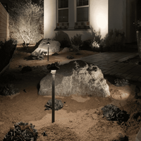 Capuchon Cast Solid Brass Path & Area Light - Outdoor Low Voltage Landscape Lighting - Lumiere Lighting