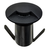 DM53 3W COB LED monodireccional de acero inoxidable a prueba de agua en el suelo Luz de pozo de paisaje - 5000K blanco frío / Negro