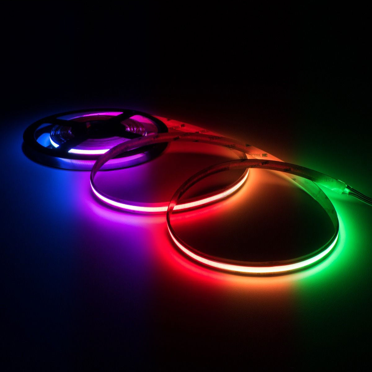 Led Color Live Dotless Linear LED RGB Color Changing 4.4W/ft COB Strip Lights Low Vol ...