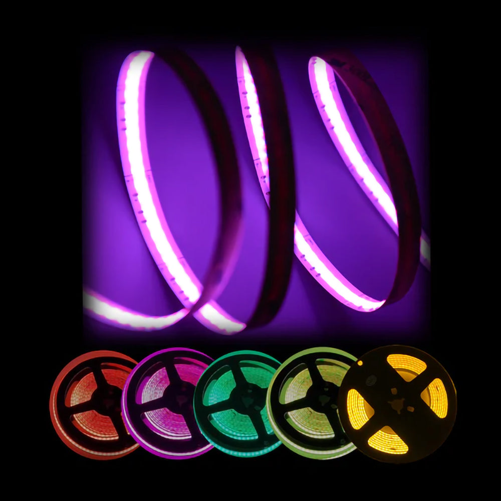 SLD05 Dotless Linear LED RGB Color Changing 4.4W/ft COB Strip Lights L ...