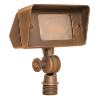 FPB01 Brass Rectangular LED Directional Flood Light Adjustable Lighting - Kings Outdoor Lighting