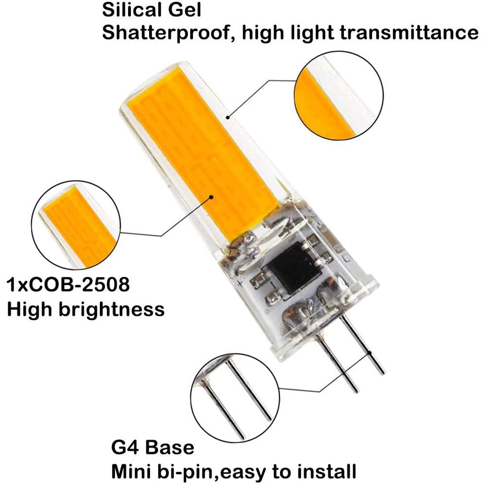 G4 Bi Pin LED Capsule 12V Bulb Energy Efficient Light IP65 Waterproof.