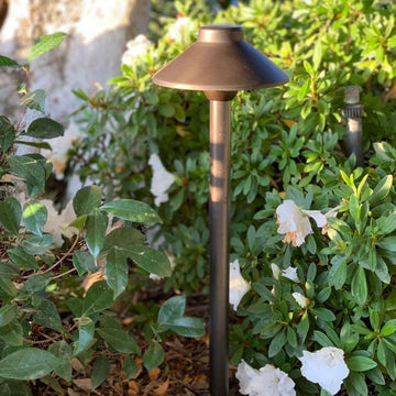 Outdoor Garden Lights Installation | Low Voltage Heavy Duty Cast Brass Outdoor LED Path Light.