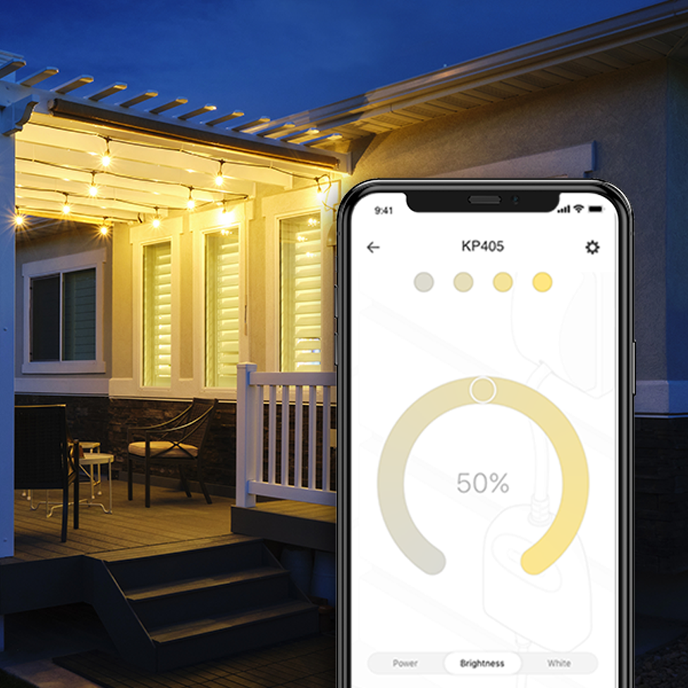 Smart Single Outside Socket Outdoor Dimmable Smart Plug Single Socket, Smart Home Wi-Fi Outlet Tim