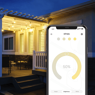 Outdoor Dimmable Smart Plug Single Socket, Smart Home Wi-Fi Outlet Timer