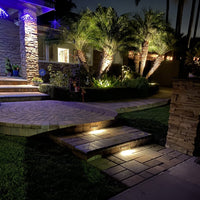 Lamia Cast Brass Step & Deck Light Natural Bronze | Surface Flush Mount Low Voltage Outdoor Lighting