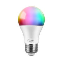 Smart LED 120V 10W A19 RGB WiFi Color Changing Dimmable Light Bulb.