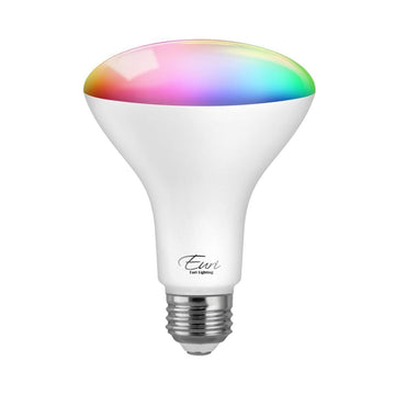 Smart LED 120V 10W BR30 RGB WiFi Color Changing Dimmable Light Bulb.