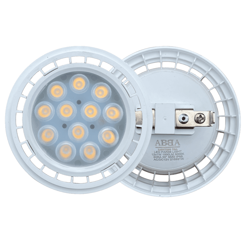 PAR36 12W LED Landscape Bulbs Warm White Waterproof Flood Light Fixture.