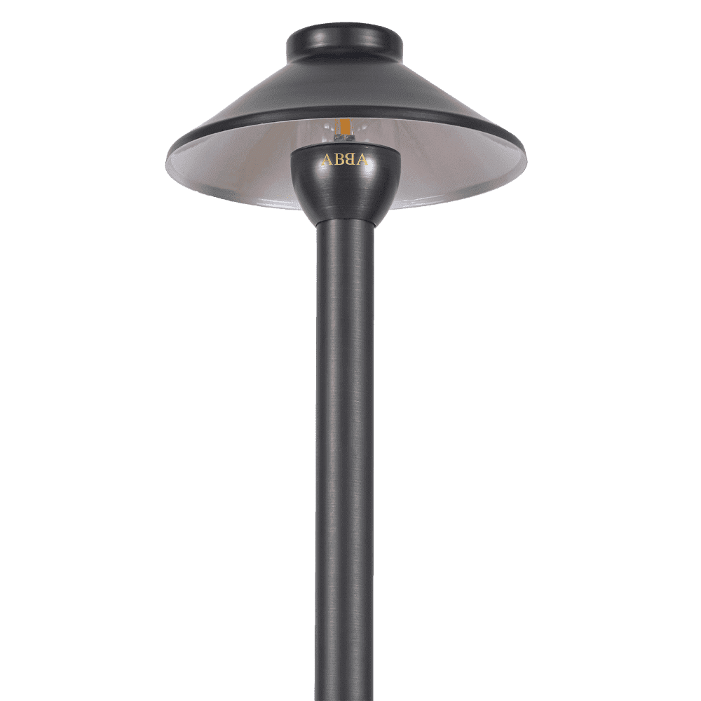 PLB02 Outdoor Garden Path Light | Low Voltage Heavy Duty Cast Brass Outdoor LED Path Light - Kings Outdoor Lighting