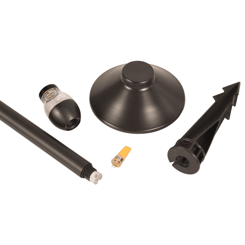 PLB02 Outdoor Garden Path Light | Low Voltage Heavy Duty Cast Brass Outdoor LED Path Light - Kings Outdoor Lighting