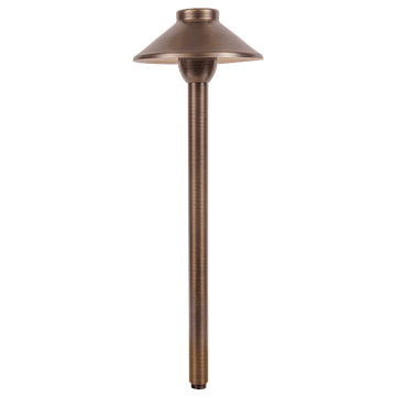 PLB02 Outdoor Garden Path Light | Low Voltage Heavy Duty Cast Brass Outdoor LED Path Light - Kings Outdoor Lighting