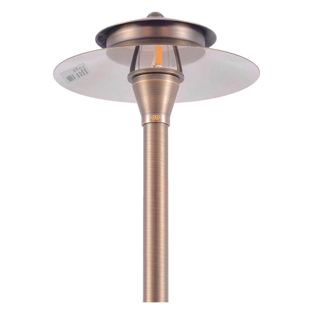 PLB04 Two Tier Brass LED Pagoda Low Voltage Path Light - Kings Outdoor Lighting