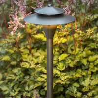 PLB04 Two Tier Brass LED Pagoda Low Voltage Pathway Light