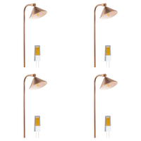 PLB05 4x/8x/12x Package LED Low Voltage Landscape Brass Lighting Directional Pathway Light 5W 3000K Bulb