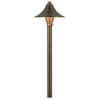 PLB09 Brass LED Cone Lamp Ready Low Voltage Pathway Outdoor Landscape Lighting Fixture