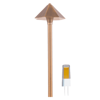 PLB11 4x/8x/12x Package Brass LED Low Voltage Pathway Outdoor Lighting Landscape Fixture 5W 3000K Bulb