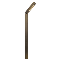 PLB14 Adjustable 3W LED Brass L-Shaped Low Voltage Pathway Light