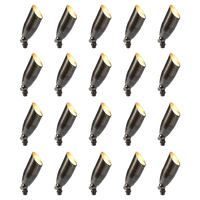 RAL8102 x20 Package Brass Bullet Accent Light Low Voltage LED Outdoor Landscape Spotlight