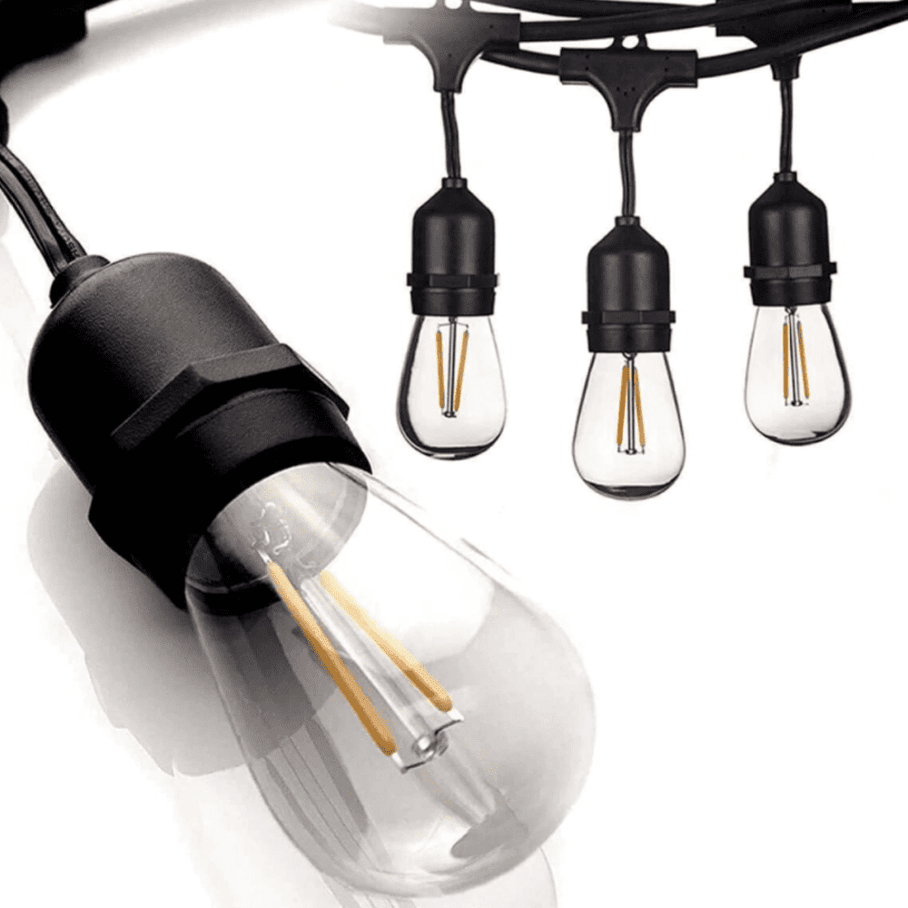 SL101 Replacement Light Bulbs 2W LED E26 12V Low Voltage Edison Style for Bistro String Lights - Kings Outdoor Lighting