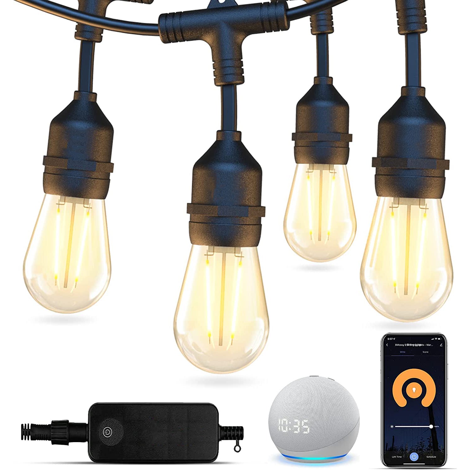 Weatherproof String SL102 Weatherproof Dimmable Smart Outdoor String Lights