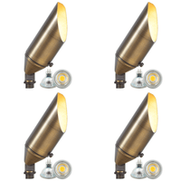 SPB04 4x/8x/12x Package Adjustable Low Voltage LED Bullet Landscape Spotlight Outdoor Lighting 5W 3000K