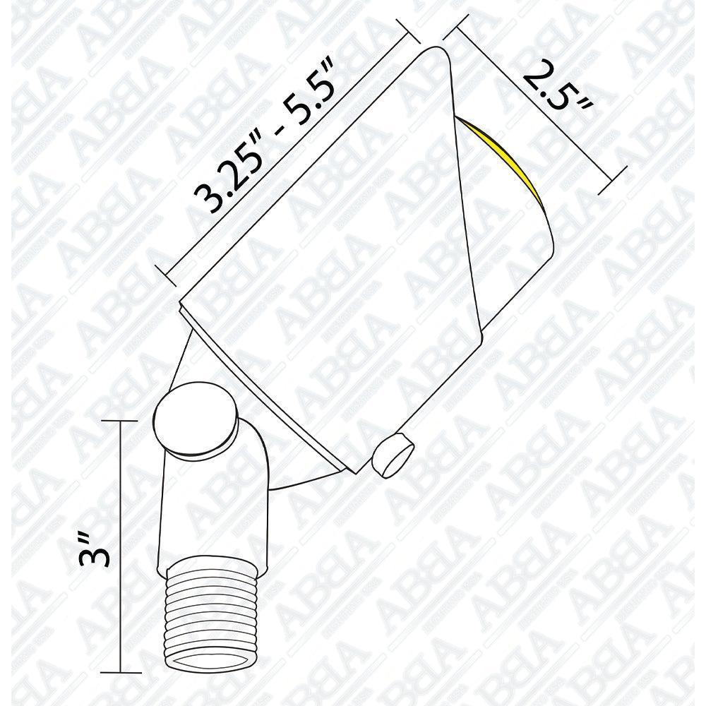 SPB05 LED Landscape Low Voltage Spotlight Adjustable Outdoor Lighting.